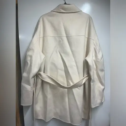 Acne Studios NEW NWT oversized single-breasted wool coat ecru/off-white size 42