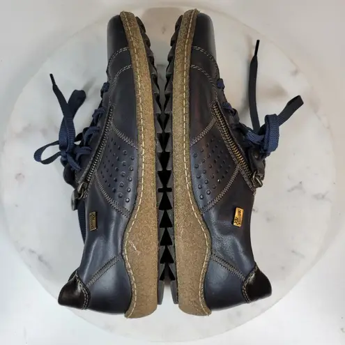 Rieker Remonte Tex Womens Shoes US 10.5 EU 41 Blue Leather Comfort Sneakers Walk