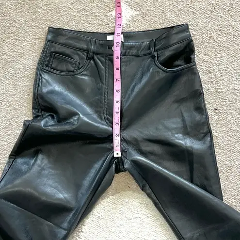 Wilfred Aritzia The Melina Super High Rise Vegan Leather Pants in Black Size 4