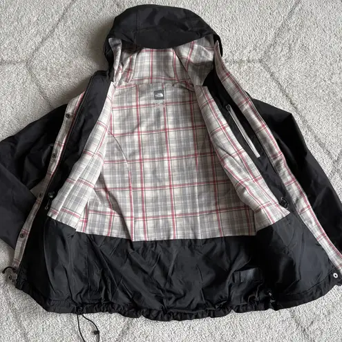 The North Face  Women’s HyVent Waterproof Hooded Jacket Black Rain Coat Sz XS