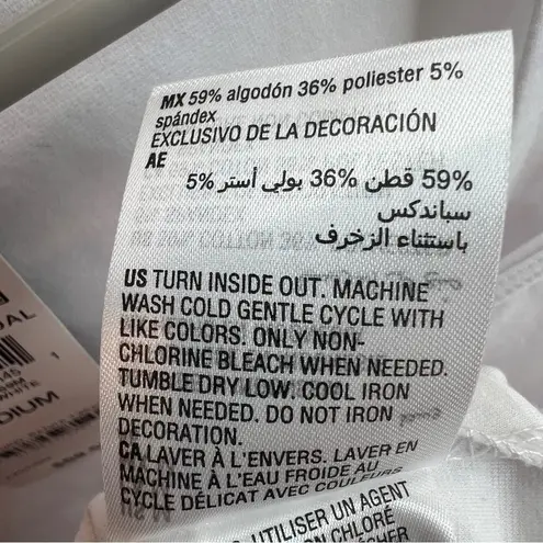 Inc International Concepts Medium Gingham Black & White Lace