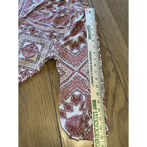 Skies Are Blue Women's Geometric Detail Blouse Size Small Summer Party Casual