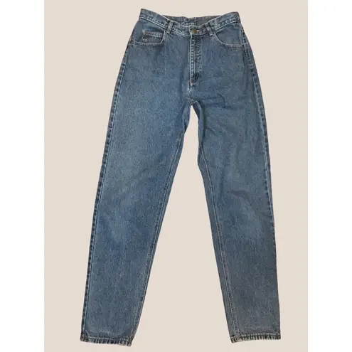 Vintage Mom Jeans Women Tapered Leg Liz Wear Medium Wash 90s Blue Size 8