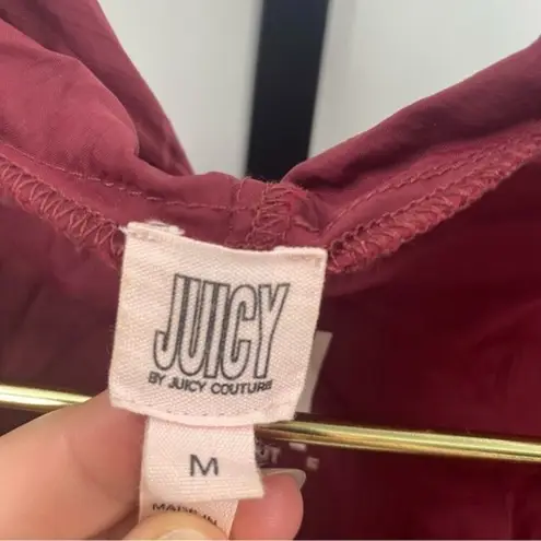 Juicy Couture  windbreaker track jacket maroon blue size M