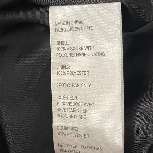 Cooperative Faux Leather Shiny Black Mini Skirt