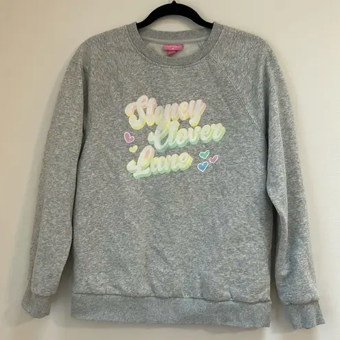 Stoney Clover Lane  x Target Grey Long Sleeve Crewneck Sweatshirt Size Medium