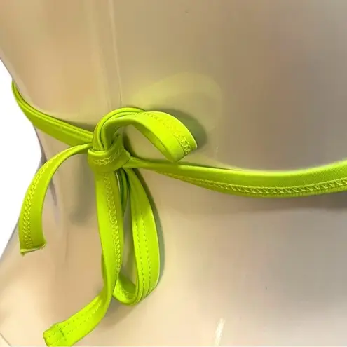 Hula Honey Striped Blue and Green Bikini Top Size XL