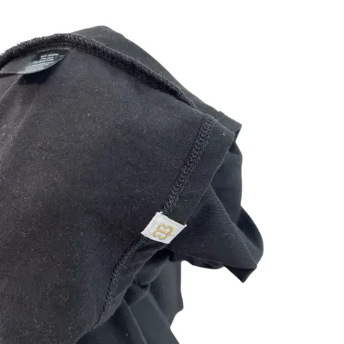 Betabrand Sweatshirt Travel Dress Long Sleeve Jersey Modal Silk Black Size XL