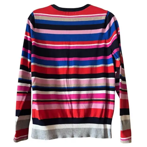 Lands' End Supima Cotton Striped Cardigan