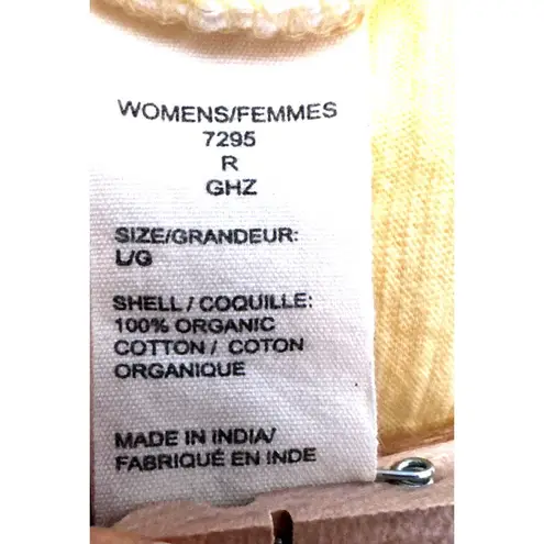 Woolrich L Yellow Organic Cotton Sleeveless Blouse Boho Resort Summer City Chic