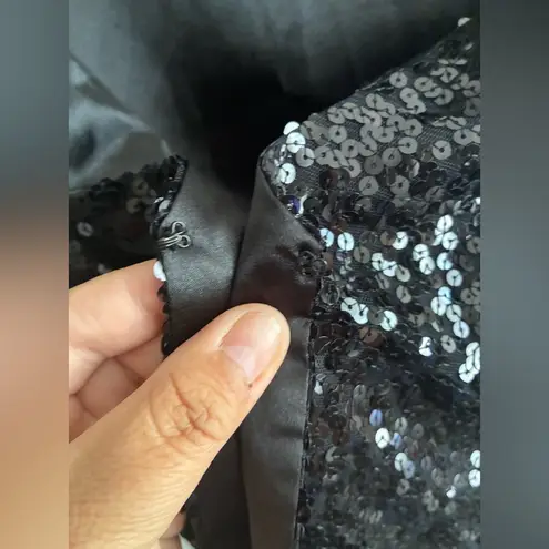 Women Y2K Black Sequin Vest M Size M