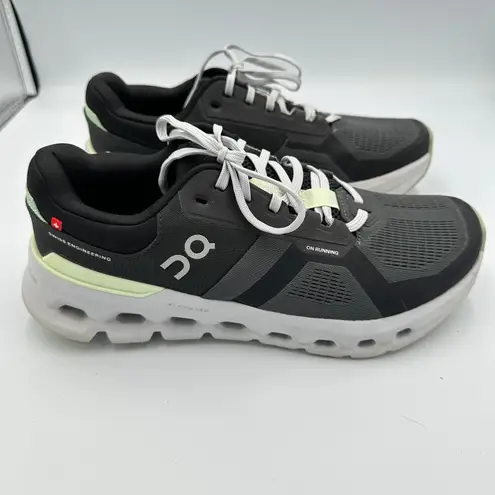 ON Running Cloudrunner 2 Women's Size 10 Running Shoes Black Light Green Comfort - Image 3
