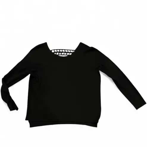 SUNCOO Paris Black Long Sleeve Sweater Top Size TO XS Size M