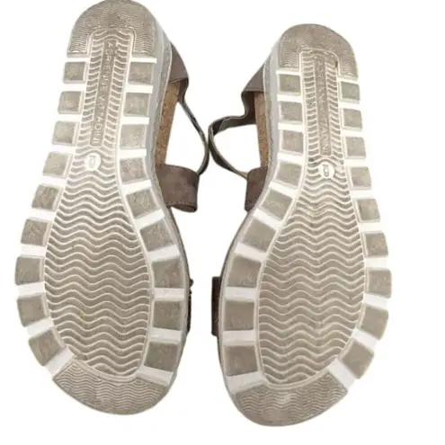 Adrienne Vittadini Adrienne vittafini Modern Platform Cork Sandals Strappy Gladiator Wedge Shoes 9