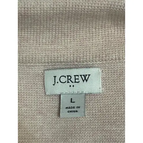 J.Crew  Factory Sweater Blazer Size Large Pink Casual Work Preppy Comfort Modern