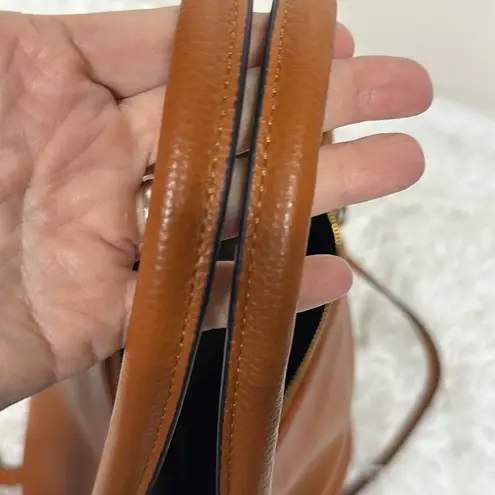 Kattee Genuine Leather Tote Bag Large Brown Designer Minimalist Chic Versatile Tan