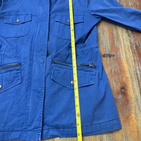 Velvet by Graham & Spencer Blue Utility Jacket S Women’s Chic Classic