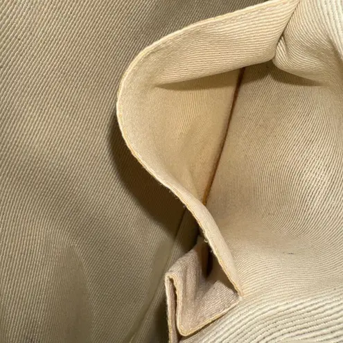 Salvatore Ferragamo Ferragamo White Leather & Pink Gancini Satchel, Vintage