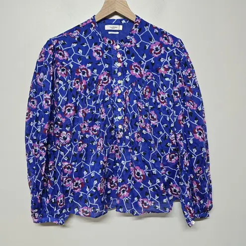 Isabel Marant Etoile Salika Puff Sleeve Floral Print Shirt sz 34 US XS Loose Fit