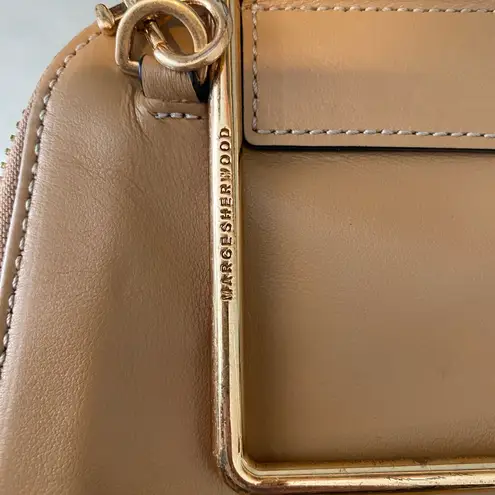 Marge Sherwood Breeze Leather Top Handle Bag VGUC Tan