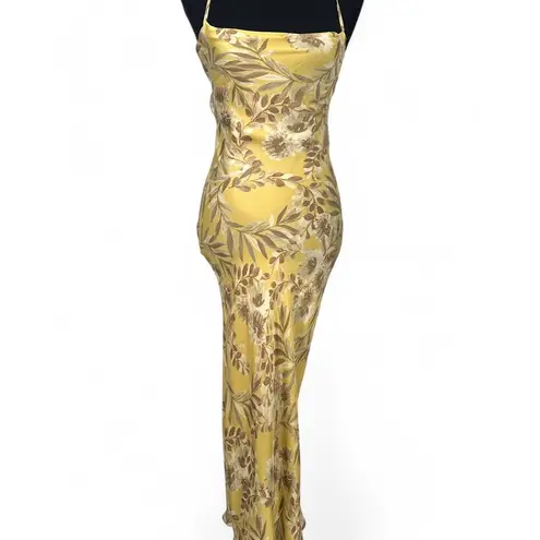 Stone Cold Fox 1 XS Dress Midi Peony Pure Silk print Temptation Gown Women's