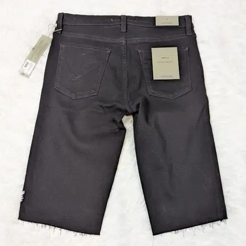 Hudson Amelia Mid-Rise Knee Short Black Size 28