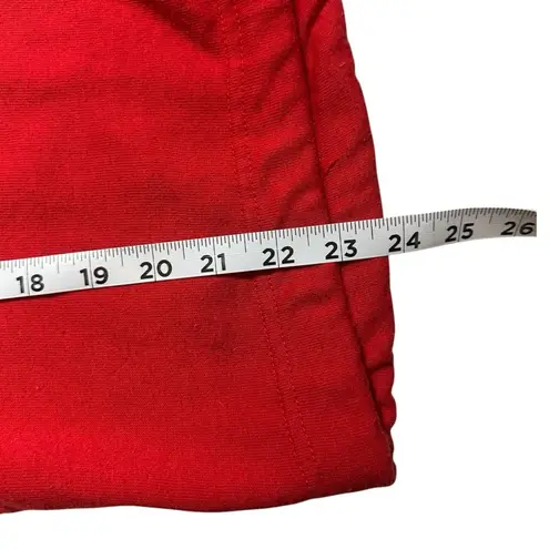 Pressbox Georgia Bulldawgs Dawgs Red White Black Stripe Pullover Cropped Hoodie 2X