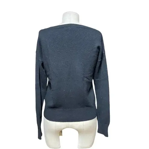 The Kooples Black Wool Cashmere Blend Lace-Up Sweater Size 1 / Small