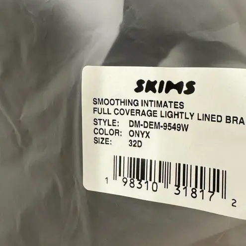 SKIMS Soothing Intimates Full Coverage Bra - Onyx 32D