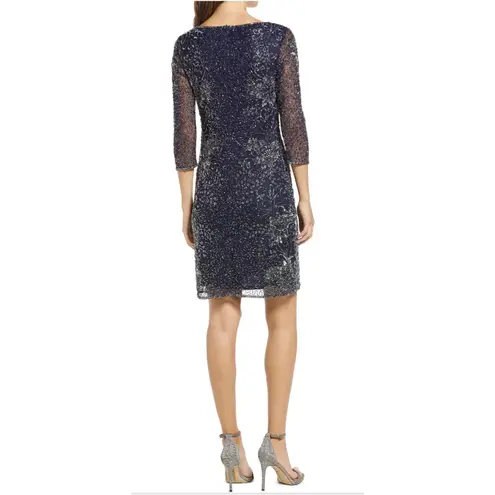 Pisarro Nights Navy Beaded V