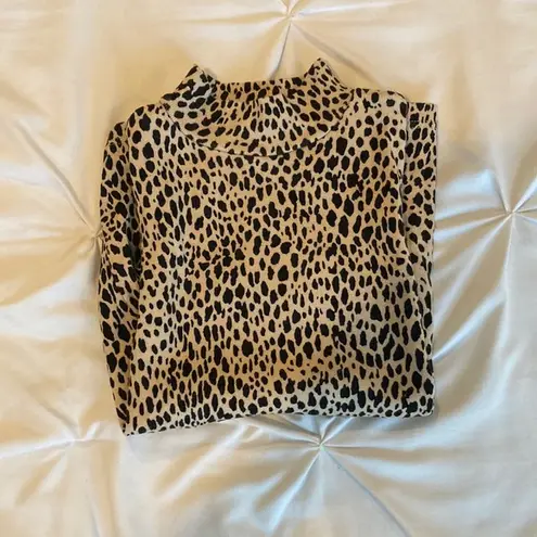 Brandy Melville /JOHN GALT Cheetah High Neck Crop Top