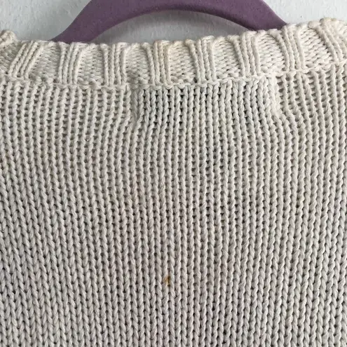 Nuggets Vintage Floral Knit Sweater Cottagecore Size L