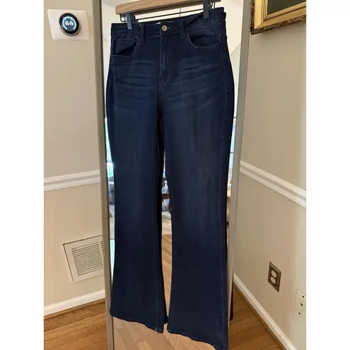 Women’s Estilo Flare High Rise Denim Jeans Kancan/Buckle 29 Dark Blue