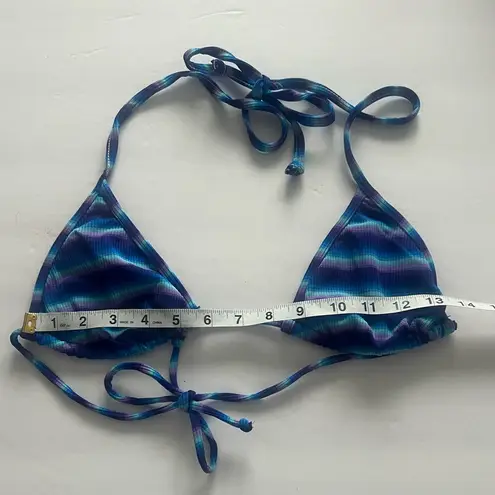 Vtg Rare 90s Y2K Hot Coles Bright Colorful Funky Top Sz S Blue