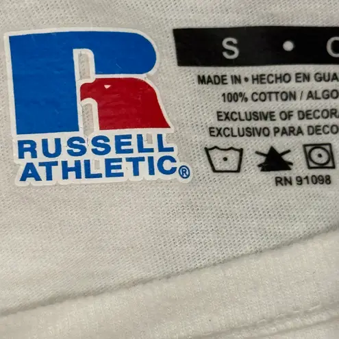 Russell Athletic Miami Of Ohio Crop Top White Red S