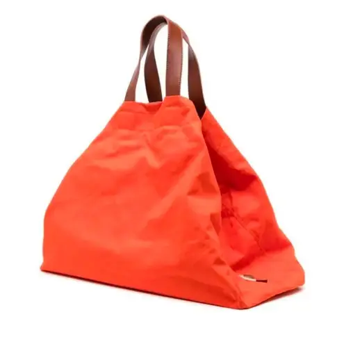 MAISON KITSUNE Orange Surf Drawstring Top Tote Bag