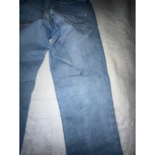 AERO High Rise Distressed Light Wash Denim Skinny Jeans Womens Blue Size 0