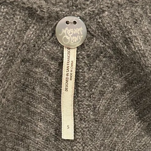 margaret o'leary Wrap Open Front Cashmere Cardigan Sweater S