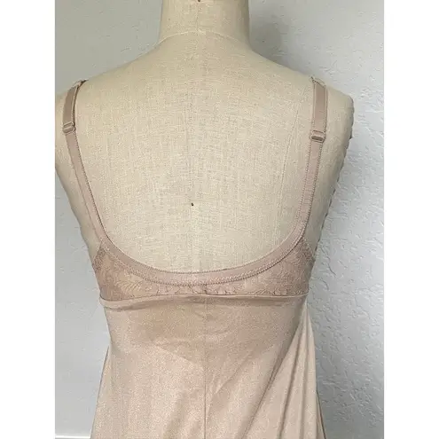 Vintage St. Michaels Slip Dress Lace Bra Lingerie Nude Tan Size undefined