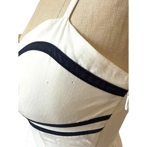Moon River Sleeveless Midi Dress in White Size XS XSmall