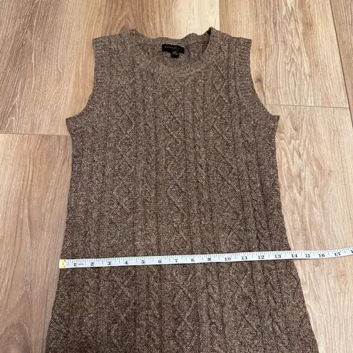 Current Air Anthropologie Cable-Knit Midi Sweater Dress Brown / Size XXS