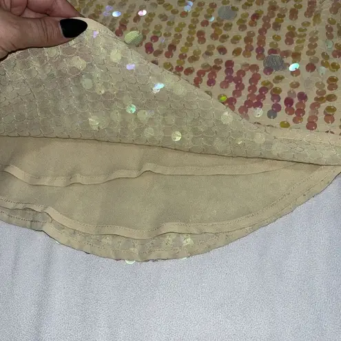 Moulinette Soeurs Anthropologie () Sequin V-Neck Swing Blouse Sz 6 $118