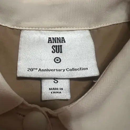 Anna Sui Cream Long Sleeve Dress