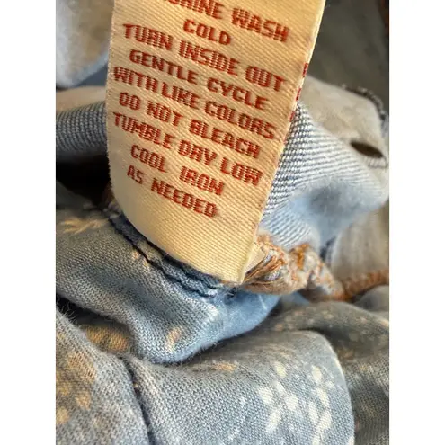 Sundance Primrose Denim Jeans size 27 Mid Rise Skinny Ankle Jean Distressed Boho Blue