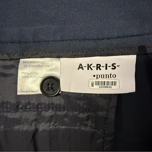 Akris Punto Navy Ankle Straight Leg Pants Size 8