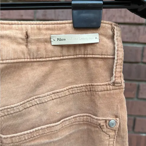 Pilcro and the Letterpress Anthropologie Script Corduroy Pants Jean Tan Size 30