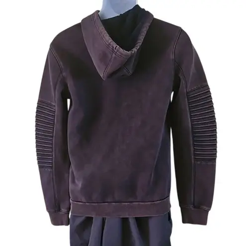 INC International Concepts Women's XS Moto Sleeve Hoodie