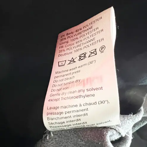 Nanushka Vinni Faux Vegan Leather Cropped High Rise Straight Leg Pants Black L