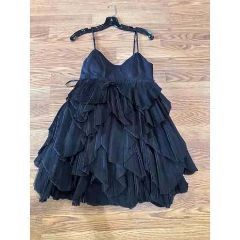 AJE. black ELSIE PLEAT MINI COCKTAIL PARTY DRESS size 8