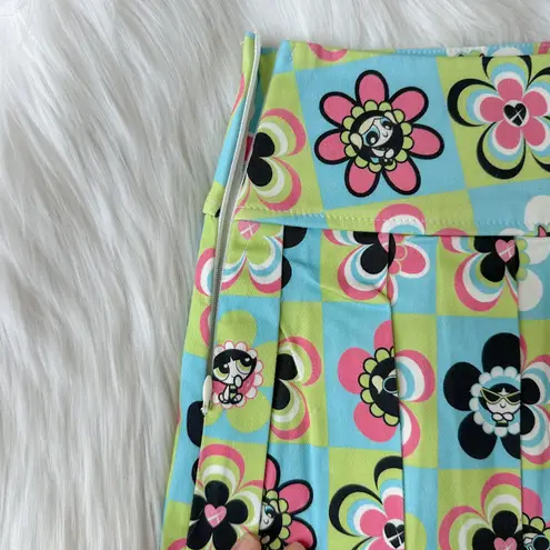Powerpuff Girls pleated mini skirt, brand new Green Size M